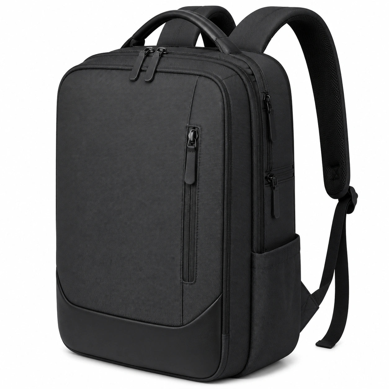 Sac à dos pour ordinateur 30 x 15 x 45 cm noir en textile avec compartiments multiples