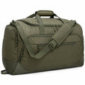 Sac de sport 50 x 25 x 28 cm en polyester vert kaki à compartiments multiples